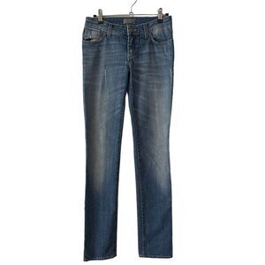 Malo 26 Straight Leg Jeans Italy Designer Medium Blue Low Rise
